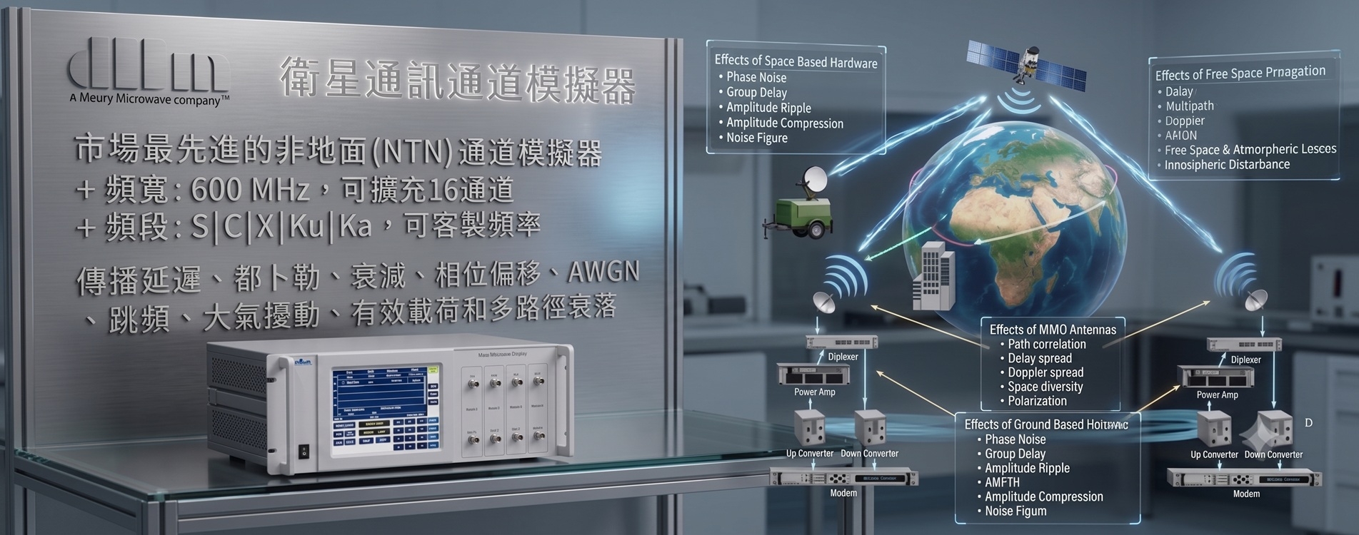 衛星通道模擬解決方案 衛星通道模擬解決方案