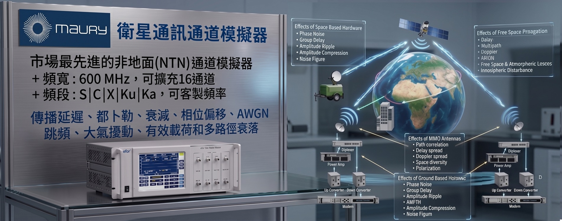 Maury Satcom 衛星通道解決方案 Maury Satcom 衛星通道解決方案