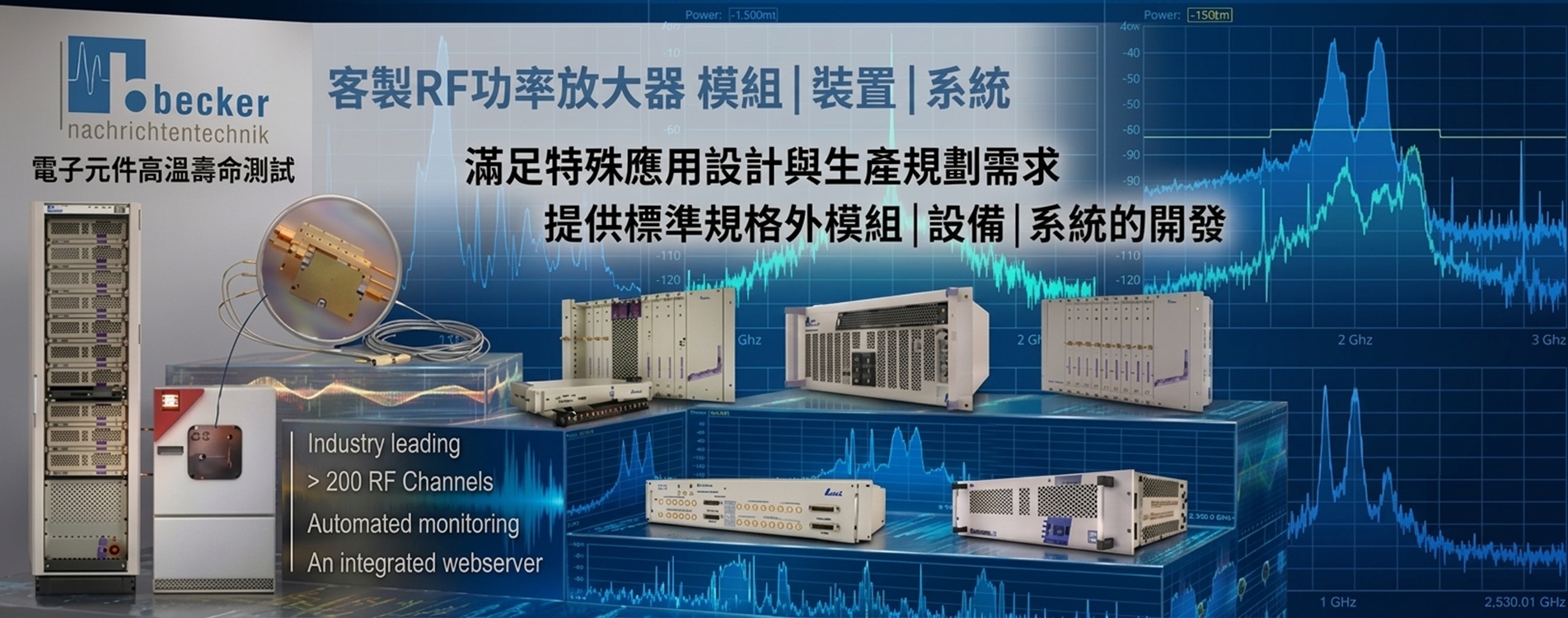 Becker RF 功率放大器與模組 Becker RF 功率放大器與模組